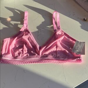 Auden Blush Pink Lace Bralette